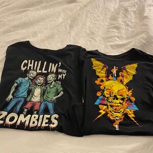 Black Zombie Graphic Tees